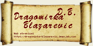 Dragomirka Blažarević vizit kartica